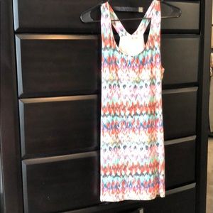 Bright color fitted mini dress